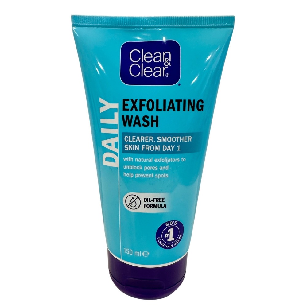 Clean & Clear Daily Exfoliating Wash Oil-Free Face Cleanser 150ml EXP 09/2025